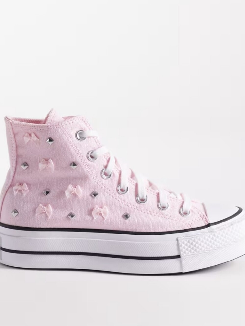 Converse Chuck Taylor All Star Lift Dressed Up Bows & Studs High Top Sneaker